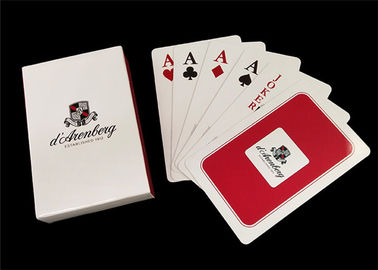 100 Percent PVC Plastic Playing Cards , Washable Jumbo Index Poker Playing Cards