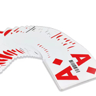 Custom Water-Proof Playing Cards PVC Marked Casino Barcode Poker Cards Private Logo Jumbo Index