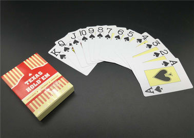 Jumboo Index Plastic Ploker Cards , Personalized PVC Poker Size Waterproof Playing Cards